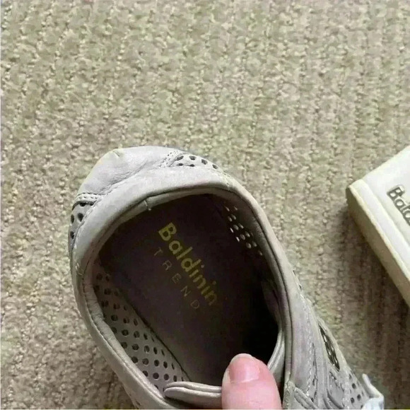 Baldinini Leather Sneaker Platform Shoe, nude lace up ankle boot, size 38 EUR - Picture 4 of 13